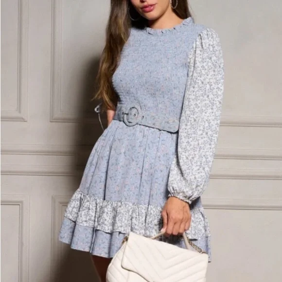 The Clothing Company Floral Smocked Mini Dress - Picture 2 of 6